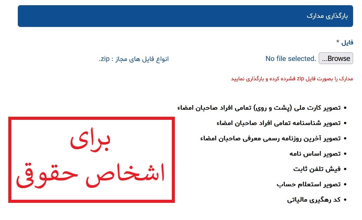 مدارک لازم برای فعالسازی درگاه پرداخت سپهر